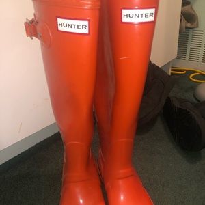 Tall hunter rain boots